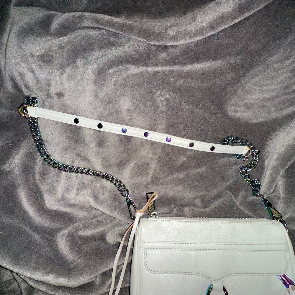Rebecca Minkoff Women's Mini Mac Cross Body Bag - Bianco - Picture 10 of 13
